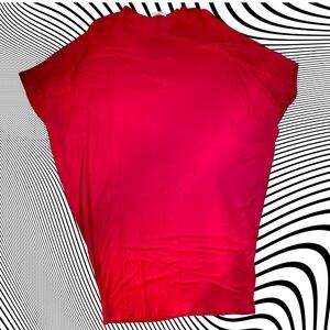 Super cool gently worn red Dolman sleeve cocoon dress in bright red